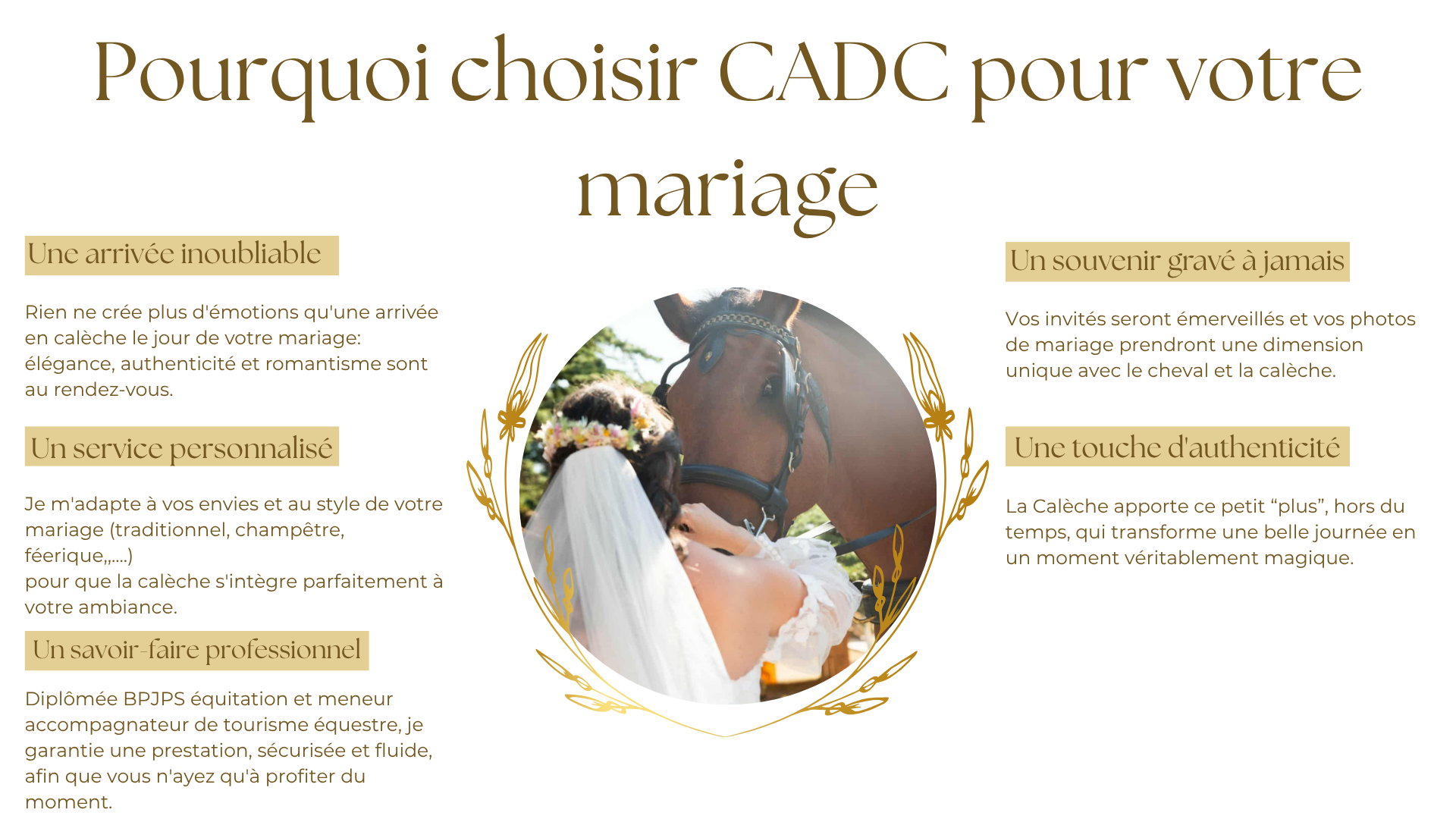 Mes autres prestations (mariage)